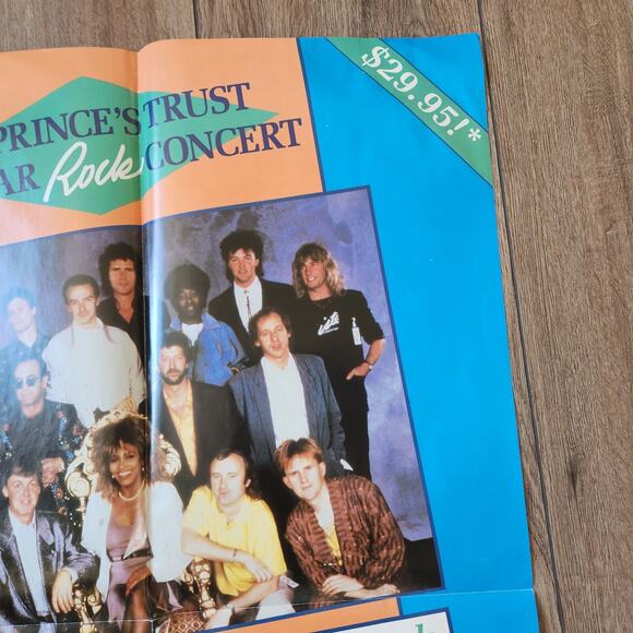 Prince’s Trust Charity Concert 1987 MGM/UA 22x34 Folded Poster P-1089 NEW - Picture 4 of 9